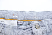 Carhartt Logo Patch Light Grey Cargo Shorts - ThriftedThreads.com