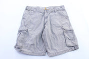Carhartt Logo Patch Light Grey Cargo Shorts - ThriftedThreads.com