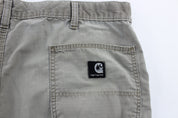 Carhartt Logo Patch Light Grey Carpenter Pants - Pants/Shorts - Thrifted Threads