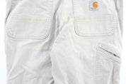 Carhartt Logo Patch Light Grey Pants - Pants/Shorts - Thrifted Threads
