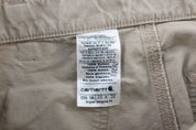 Carhartt Logo Patch Light Khaki Carpenter Pants - ThriftedThreads.com