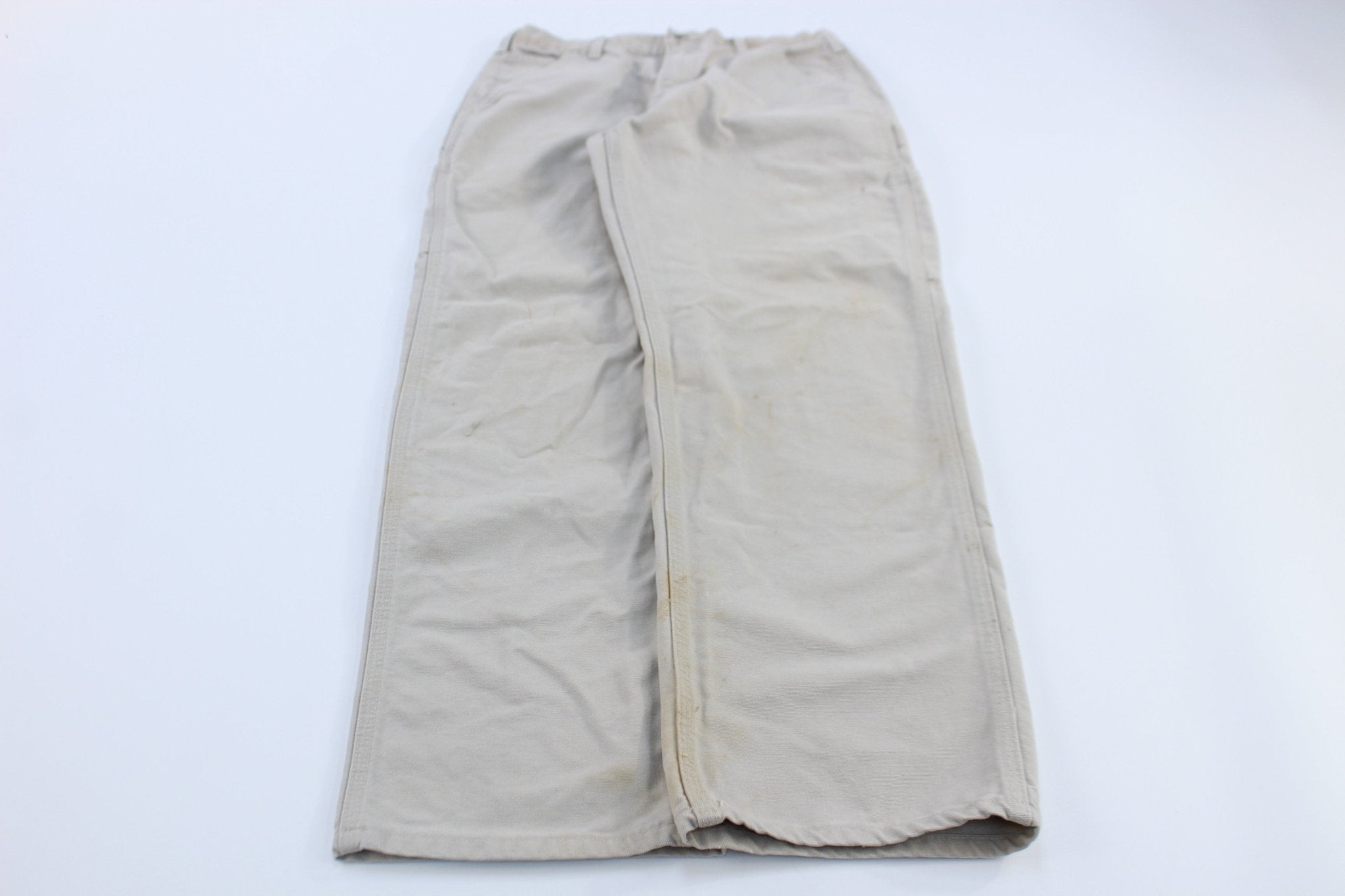 Carhartt Logo Patch Light Khaki Carpenter Pants - Pants/Shorts - Thrifted Threads