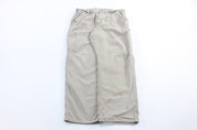 Carhartt Logo Patch Light Khaki Loose Original Fit Pants - ThriftedThreads.com