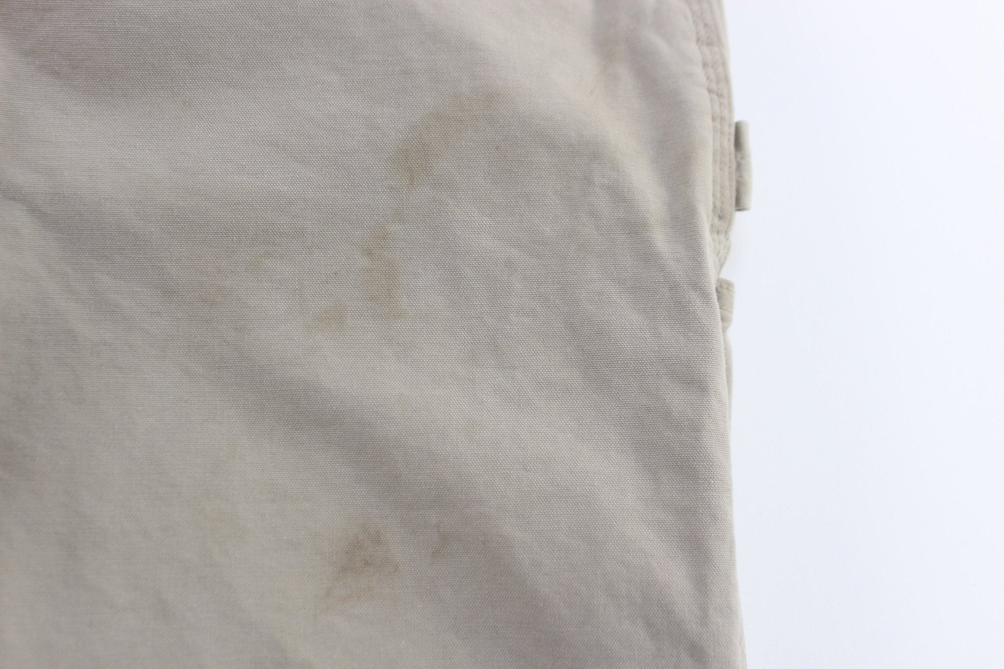 Carhartt Logo Patch Light Khaki Original Dunagree Fit Pants - ThriftedThreads.com