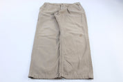 Carhartt Logo Patch Light Khaki Pants - ThriftedThreads.com
