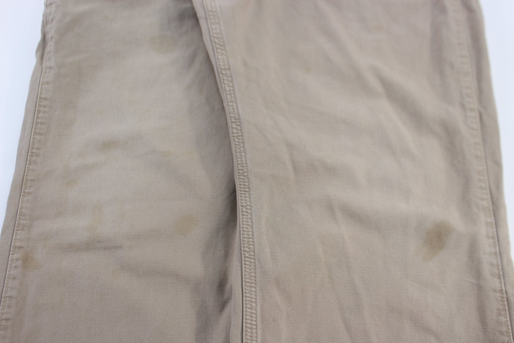 Carhartt Logo Patch Light Khaki Pants - Pants - Thrifted Threads