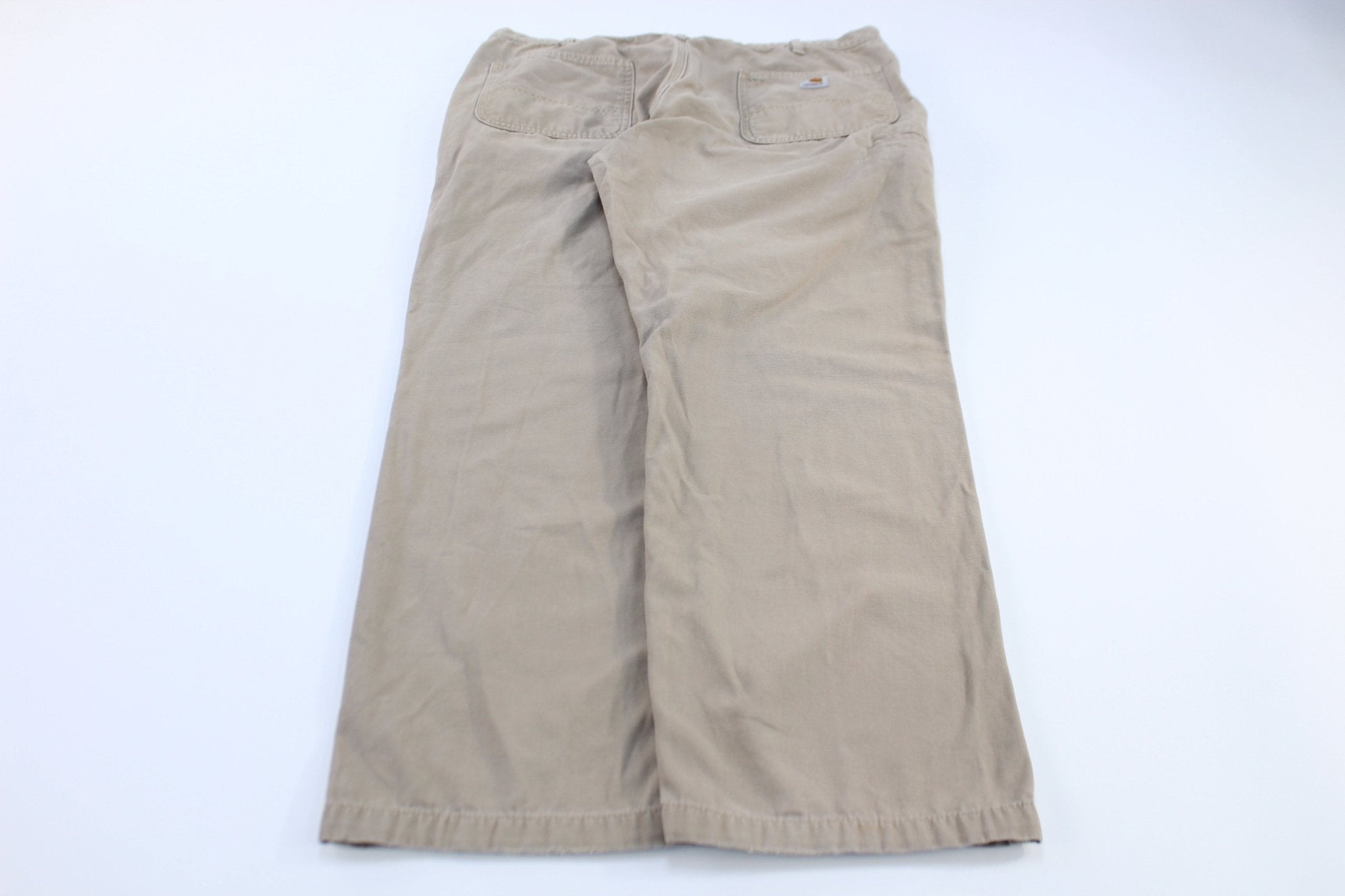 Carhartt Logo Patch Light Khaki Pants - Pants - Thrifted Threads