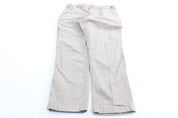 Carhartt Logo Patch Light Khaki Relaxed Fit Pants - ThriftedThreads.com