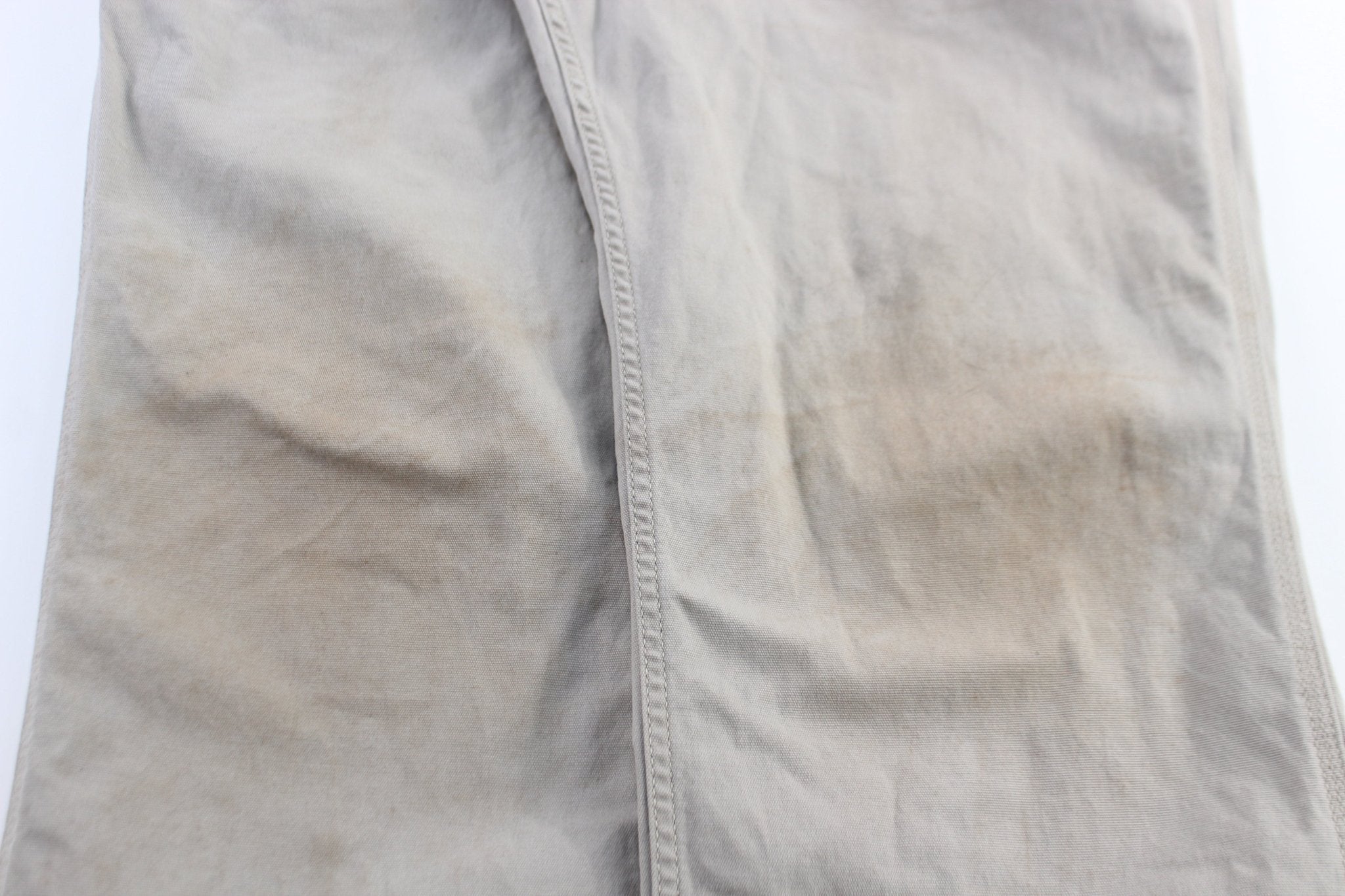 Carhartt Logo Patch Light Khaki Relaxed Fit Pants - Pants/Shorts - Thrifted Threads