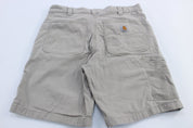 Carhartt Logo Patch Light Khaki Relaxed Fit Shorts - Pants/Shorts - Thrifted Threads