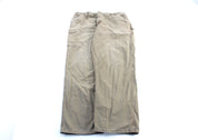 Carhartt Logo Patch Light Tan Carpenter Pants - ThriftedThreads.com