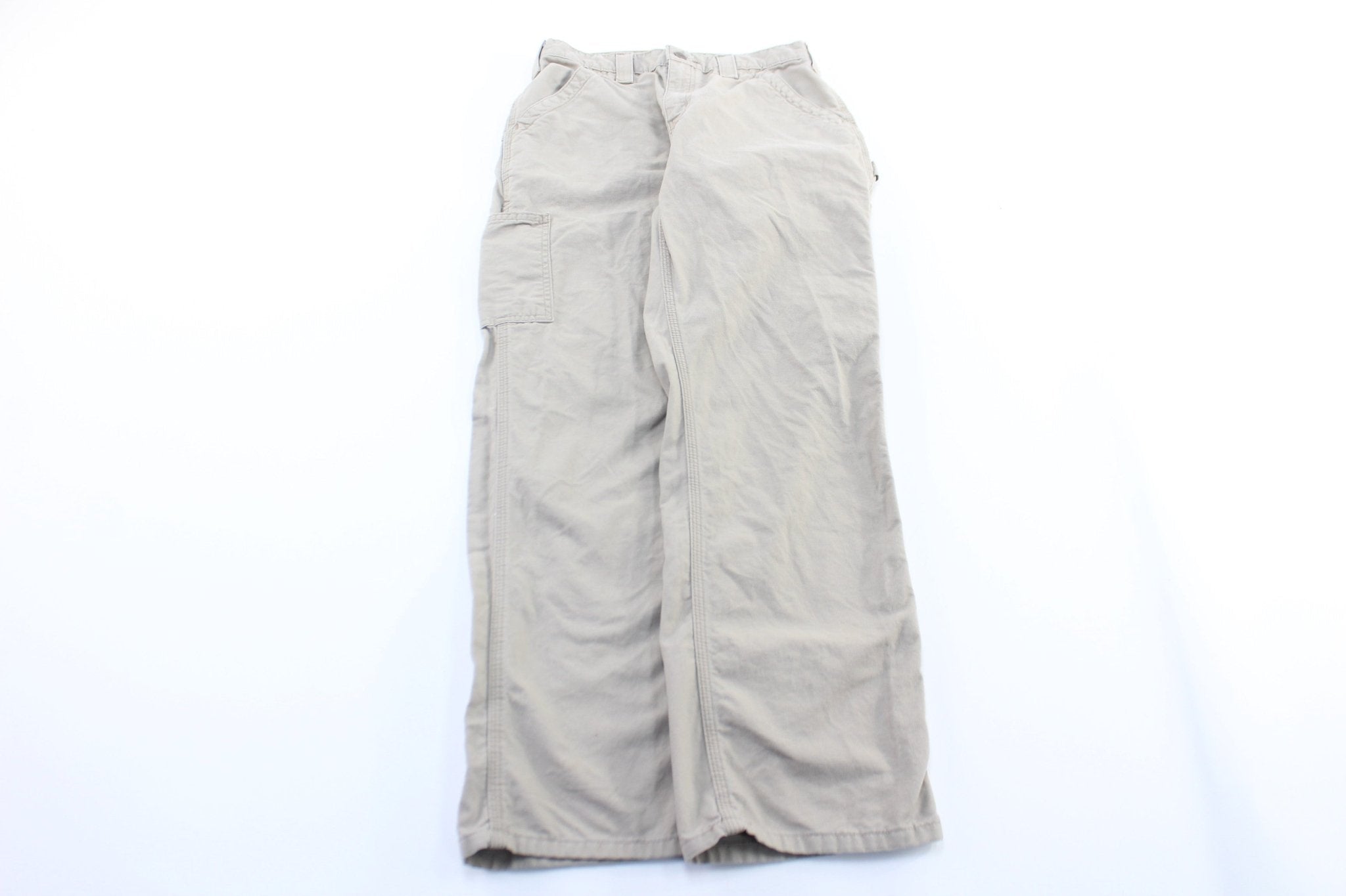 Carhartt Logo Patch Light Tan Carpenter Pants - Pants/Shorts - Thrifted Threads