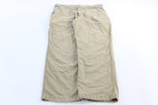 Carhartt Logo Patch Light Tan Relaxed Fit Pants - ThriftedThreads.com