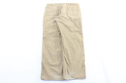 Carhartt Logo Patch Light Tan Relaxed Fit Pants - ThriftedThreads.com