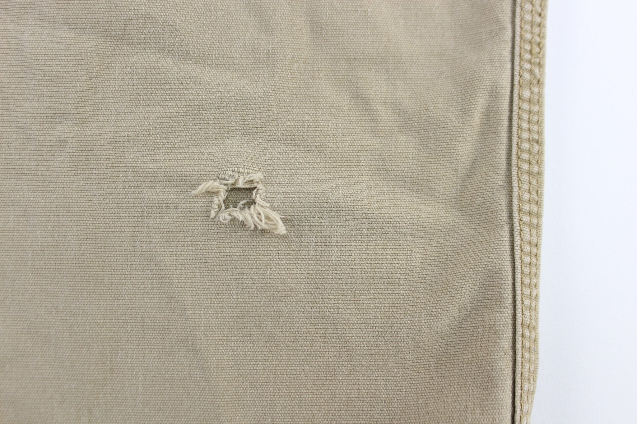 Carhartt Logo Patch Light Tan Relaxed Fit Pants - ThriftedThreads.com