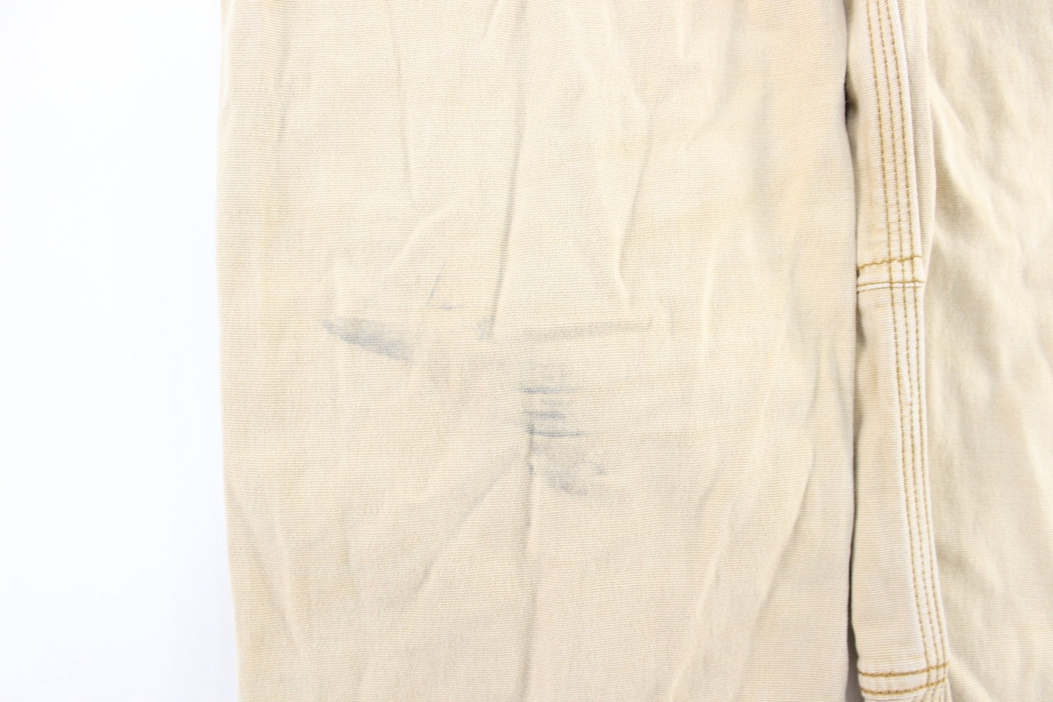 Carhartt Logo Patch Light Tan Relaxed Fit Pants - Pants/Shorts - Thrifted Threads