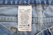 Carhartt Logo Patch Light Wash Denim Jeans - Pants - Thrifted Threads