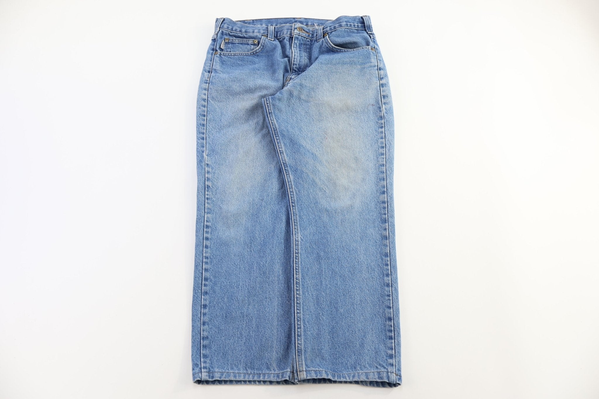 Carhartt Logo Patch Light Wash Denim Jeans - Pants - Thrifted Threads