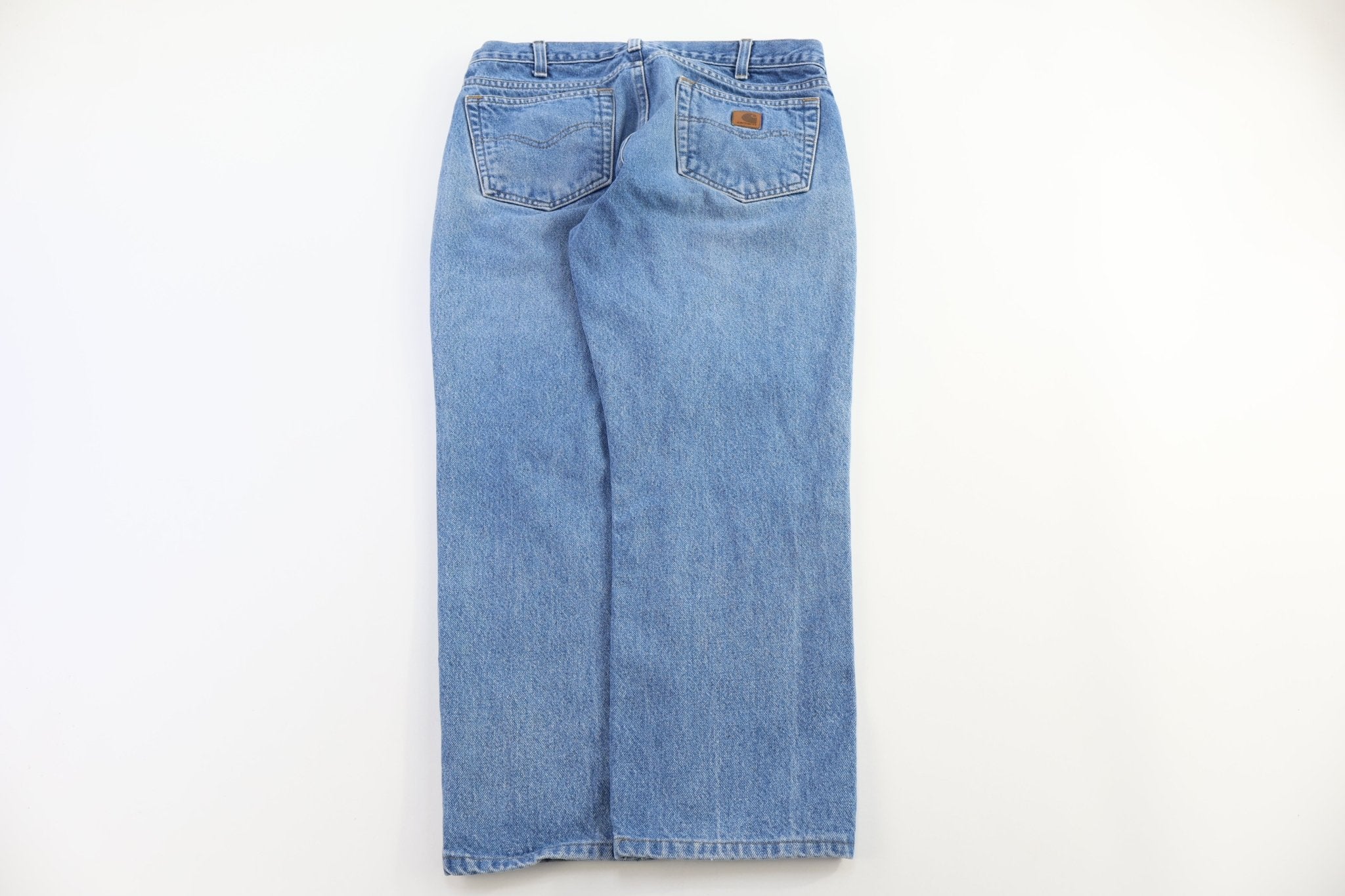 Carhartt Logo Patch Light Wash Denim Jeans - Pants - Thrifted Threads