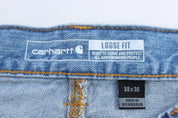 Carhartt Logo Patch Light Wash Denim Jeans - Pants/Shorts - Thrifted Threads
