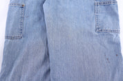 Carhartt Logo Patch Light Wash Denim Overalls - Overalls - Thrifted Threads