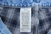 Carhartt Logo Patch Lined Relaxed Fit Denim Jeans - ThriftedThreads.com