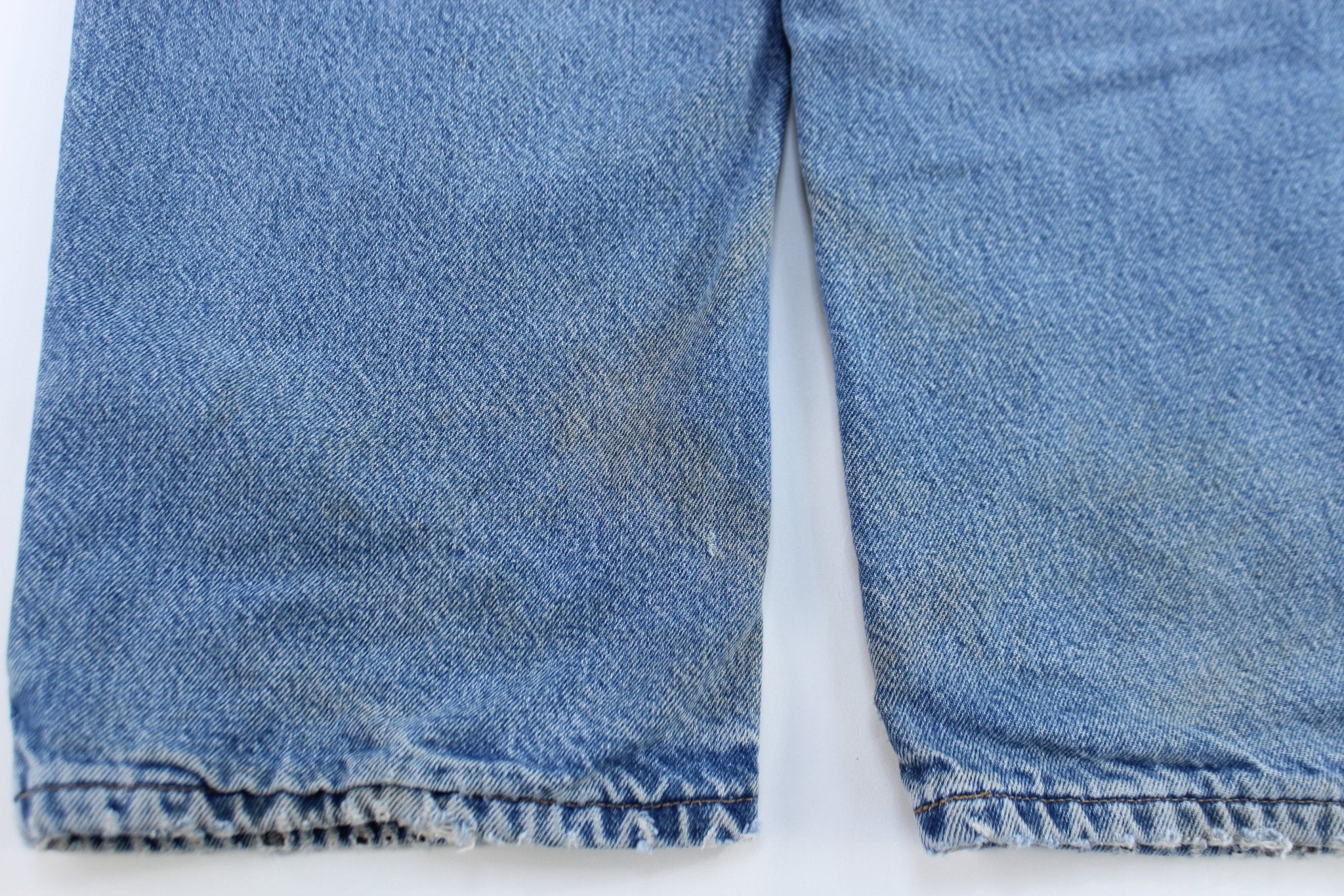 Carhartt Logo Patch Lined Relaxed Fit Denim Jeans - ThriftedThreads.com