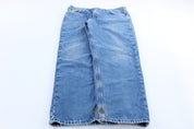 Carhartt Logo Patch Lined Relaxed Fit Denim Jeans - ThriftedThreads.com