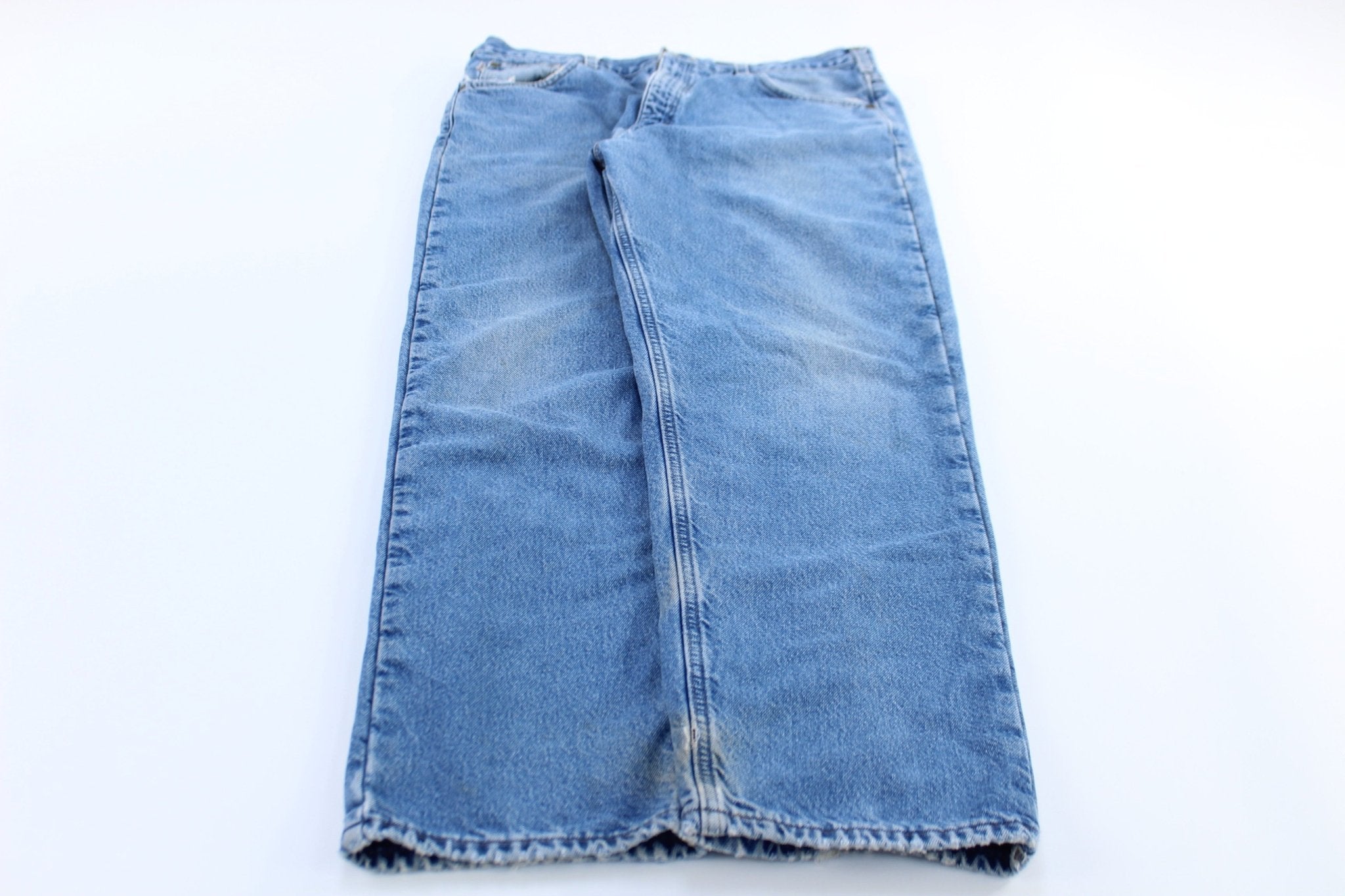 Carhartt Logo Patch Lined Relaxed Fit Denim Jeans - ThriftedThreads.com