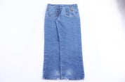 Carhartt Logo Patch Medium Wash Denim Jeans - Pants - Thrifted Threads