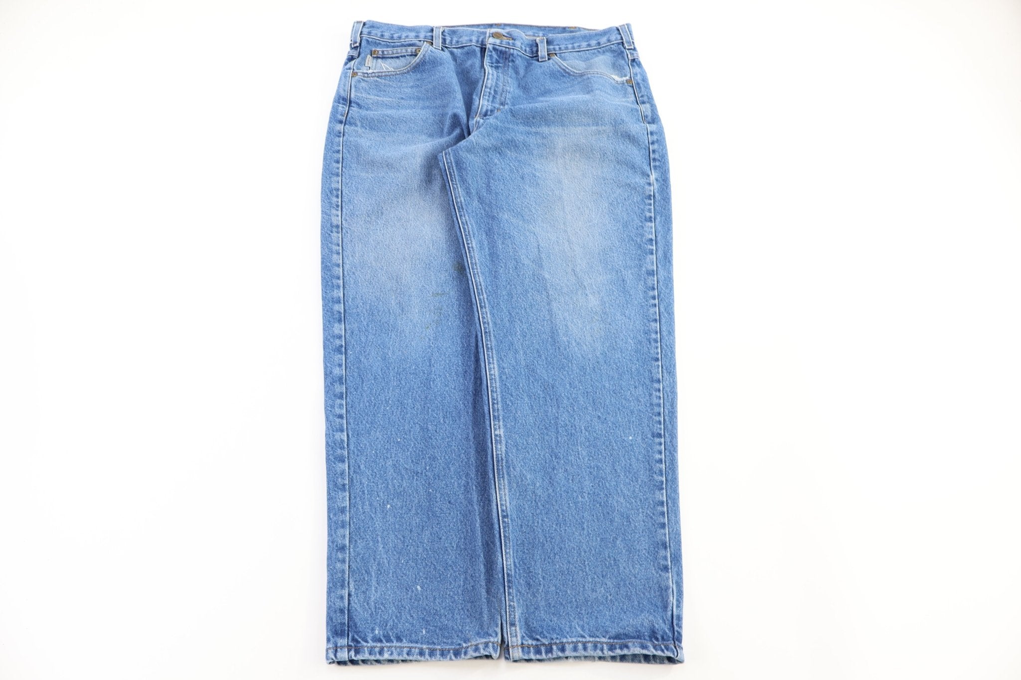 Carhartt Logo Patch Medium Wash Denim Jeans - Pants - Thrifted Threads