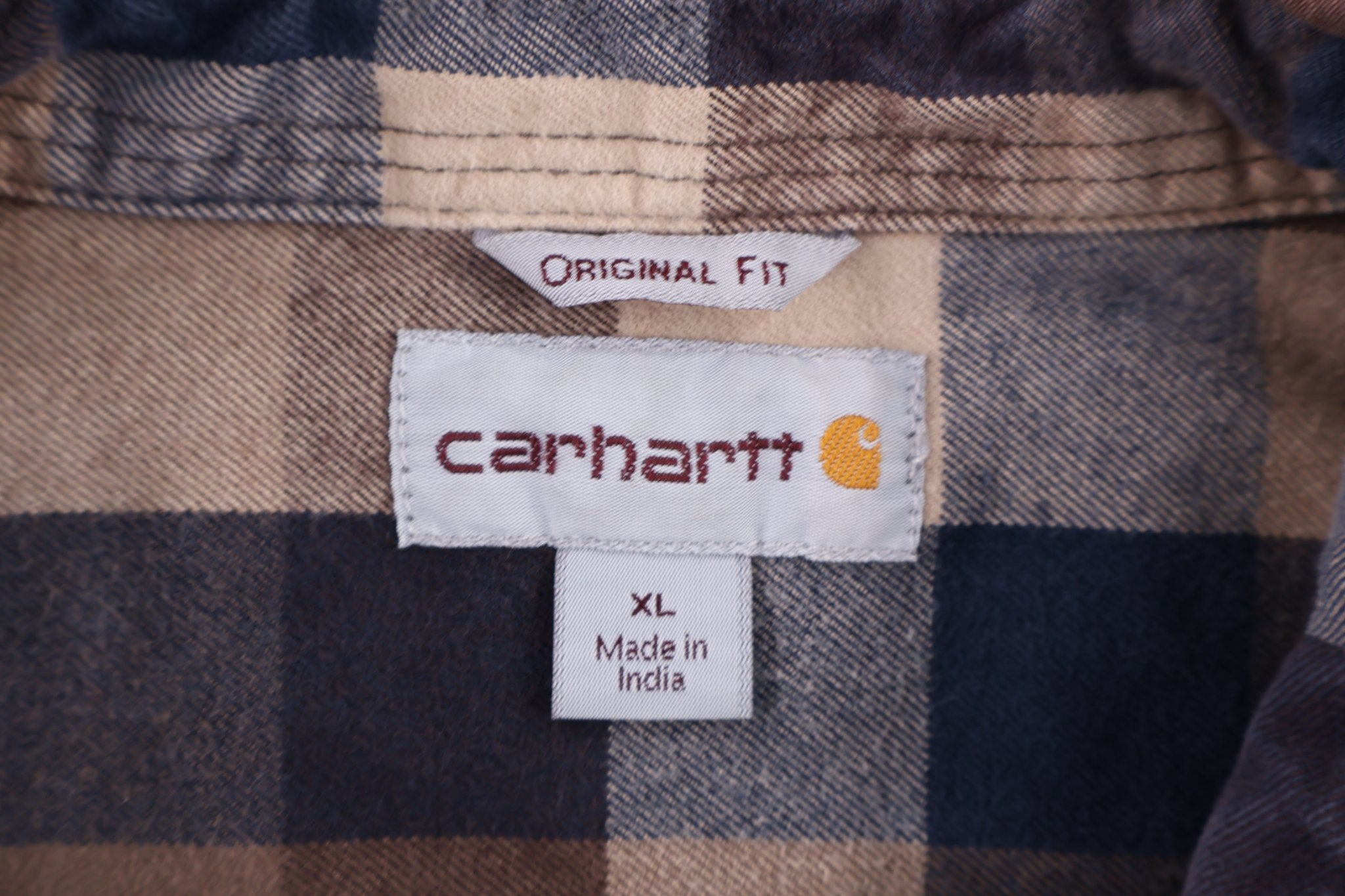 Carhartt Logo Patch Multicolor LS Button Down - Button Ups/Downs - Thrifted Threads