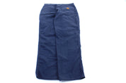 Carhartt Logo Patch Navy Blue Carpenter Pants - ThriftedThreads.com