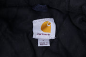 Carhartt Logo Patch Navy Blue Full Zip Jacket - Jacket - Thrifted Threads