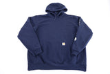 Carhartt Logo Patch Navy Blue Pullover Hoodie