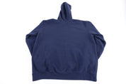 Carhartt Logo Patch Navy Blue Pullover Hoodie - Sweatshirt - Thrifted Threads