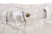 Carhartt Logo Patch Off White Shorts - ThriftedThreads.com