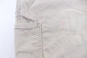 Carhartt Logo Patch Off White Shorts - ThriftedThreads.com
