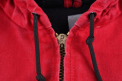 Carhartt Logo Patch Red Full Zip Jacket - Jacket - Thrifted Threads