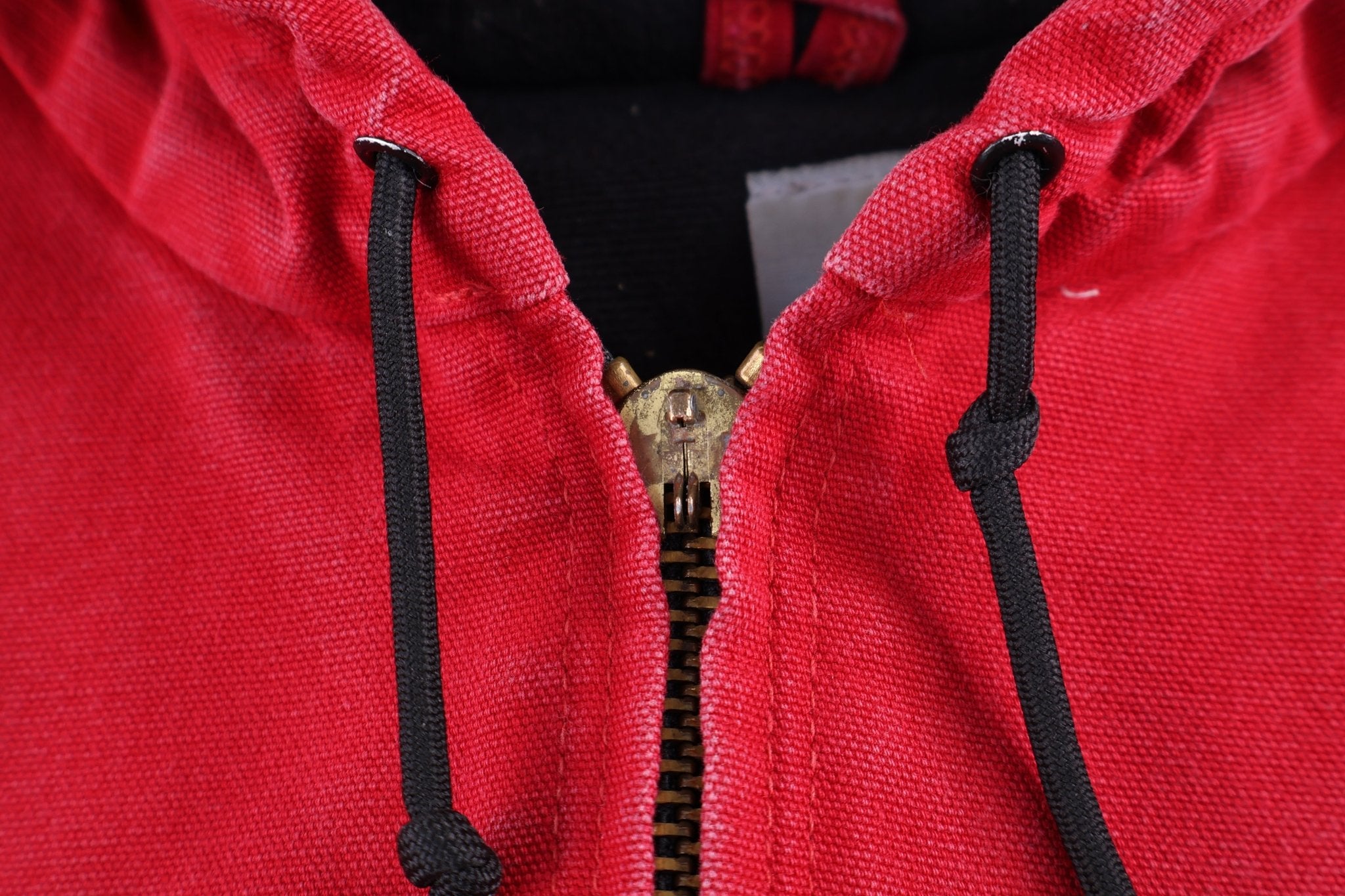 Carhartt Logo Patch Red Full Zip Jacket - Jacket - Thrifted Threads