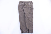 Carhartt Logo Patch Relaxed Fit Brown Pants - pant - Thrifted Threads