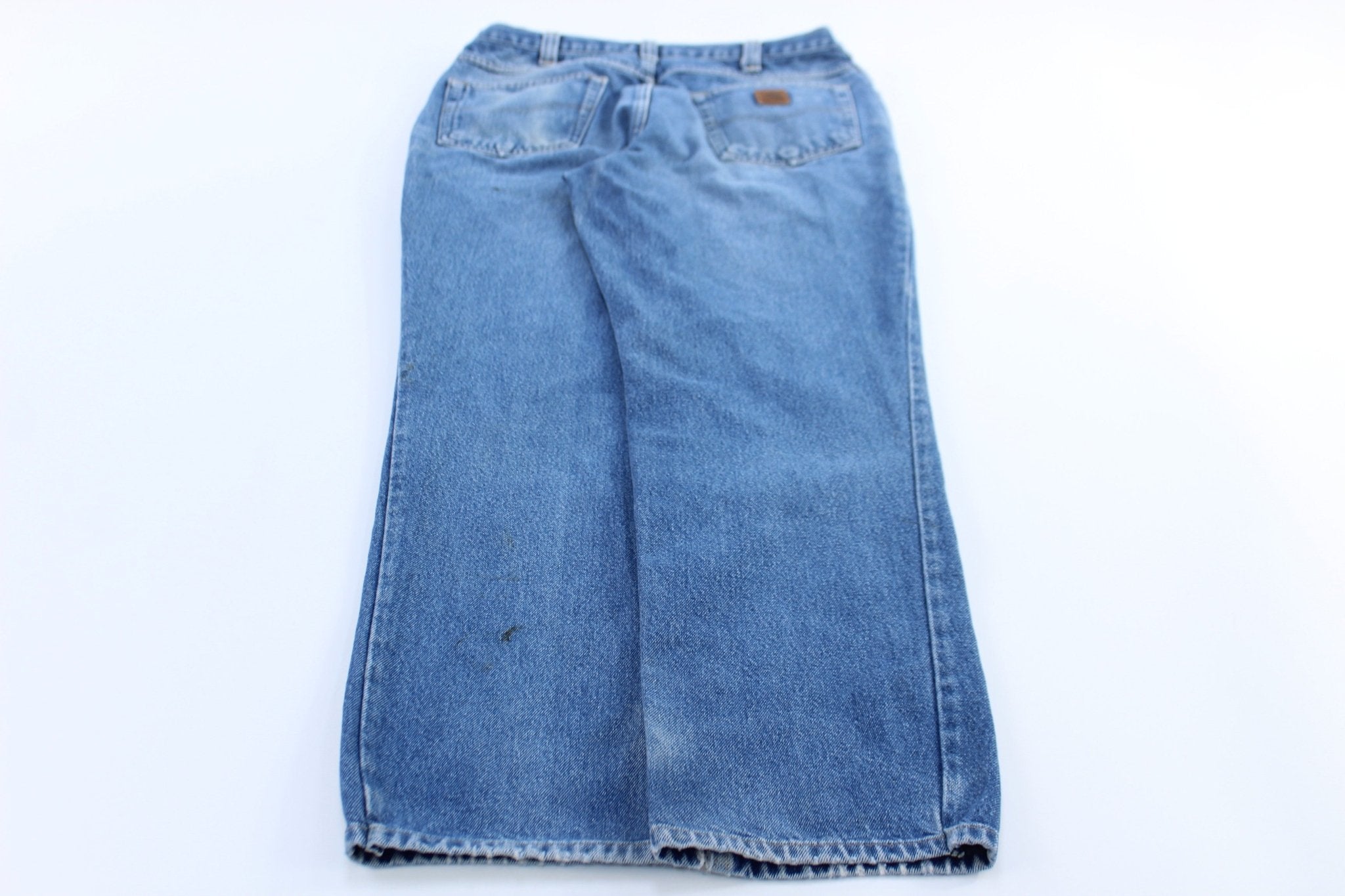 Carhartt Logo Patch Relaxed Fit Denim Jeans - ThriftedThreads.com