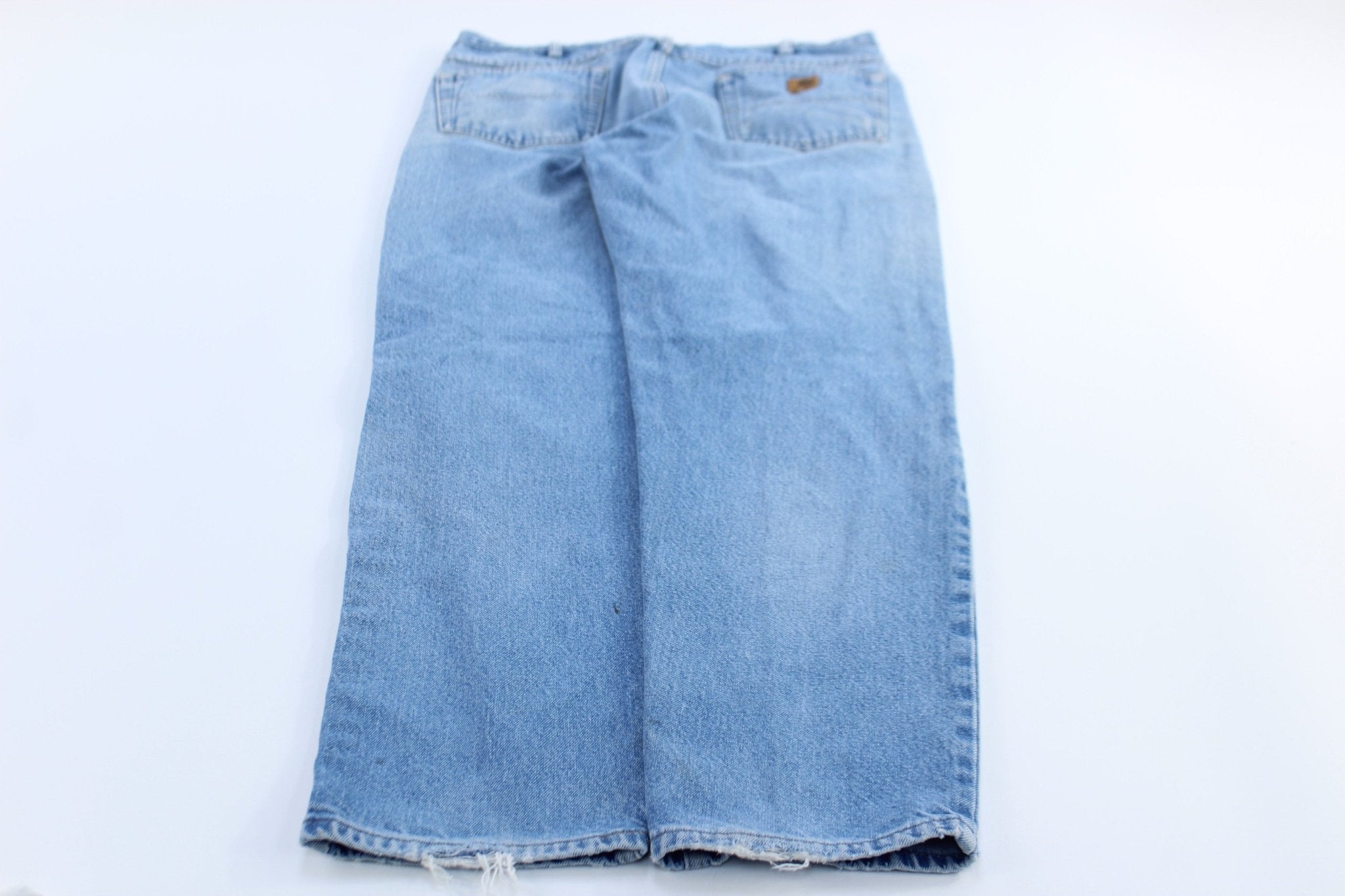 Carhartt Logo Patch Relaxed Fit Denim Jeans - ThriftedThreads.com