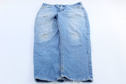 Carhartt Logo Patch Relaxed Fit Denim Jeans - ThriftedThreads.com