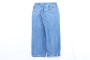 Carhartt Logo Patch Relaxed Fit Denim Jeans - ThriftedThreads.com