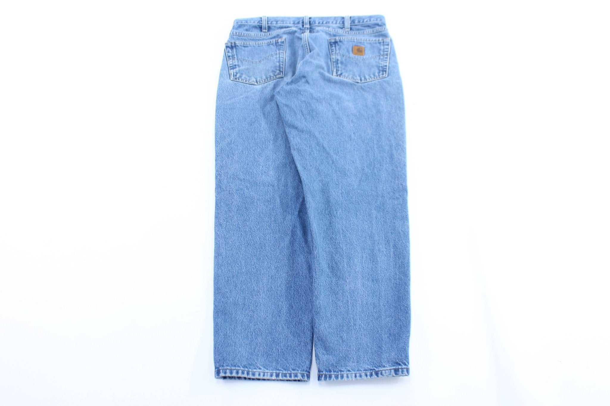 Carhartt Logo Patch Relaxed Fit Denim Jeans - ThriftedThreads.com