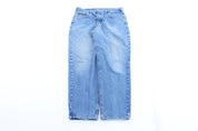 Carhartt Logo Patch Relaxed Fit Denim Jeans - ThriftedThreads.com