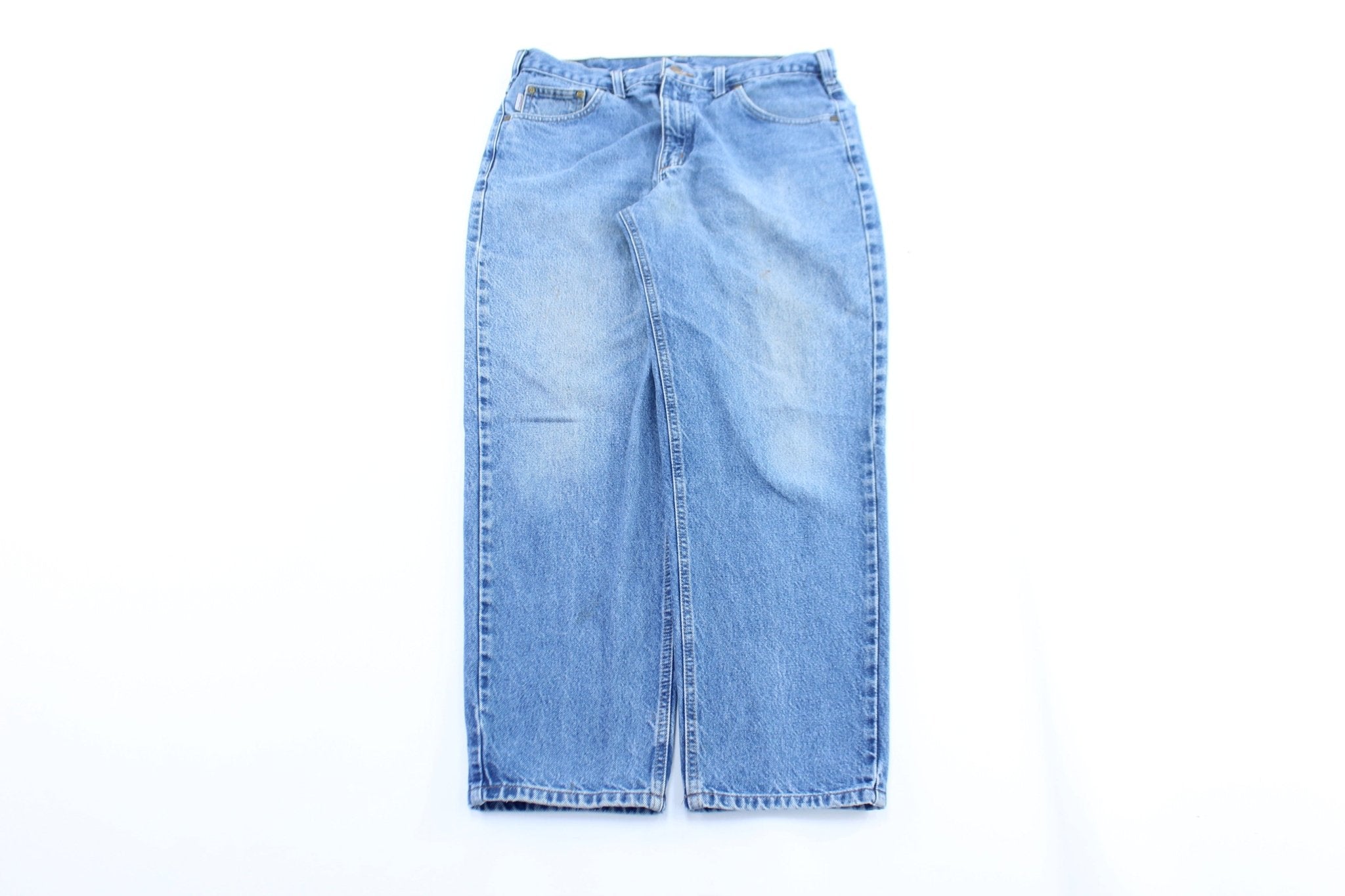 Carhartt Logo Patch Relaxed Fit Denim Jeans - ThriftedThreads.com
