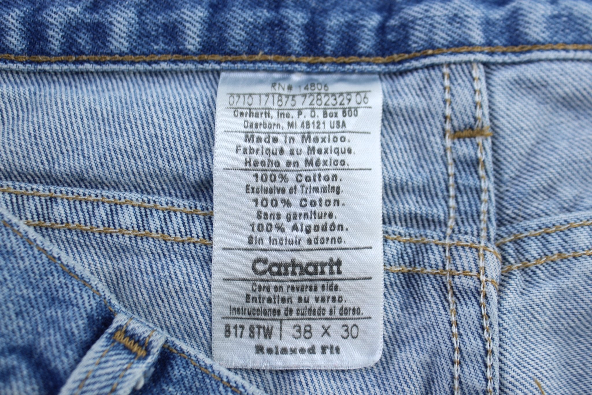 Carhartt Logo Patch Relaxed Fit Denim Jeans - Pants/Shorts - Thrifted Threads