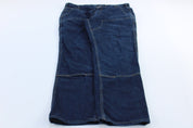Carhartt Logo Patch Relaxed Fit Double Knee Denim Jeans - ThriftedThreads.com